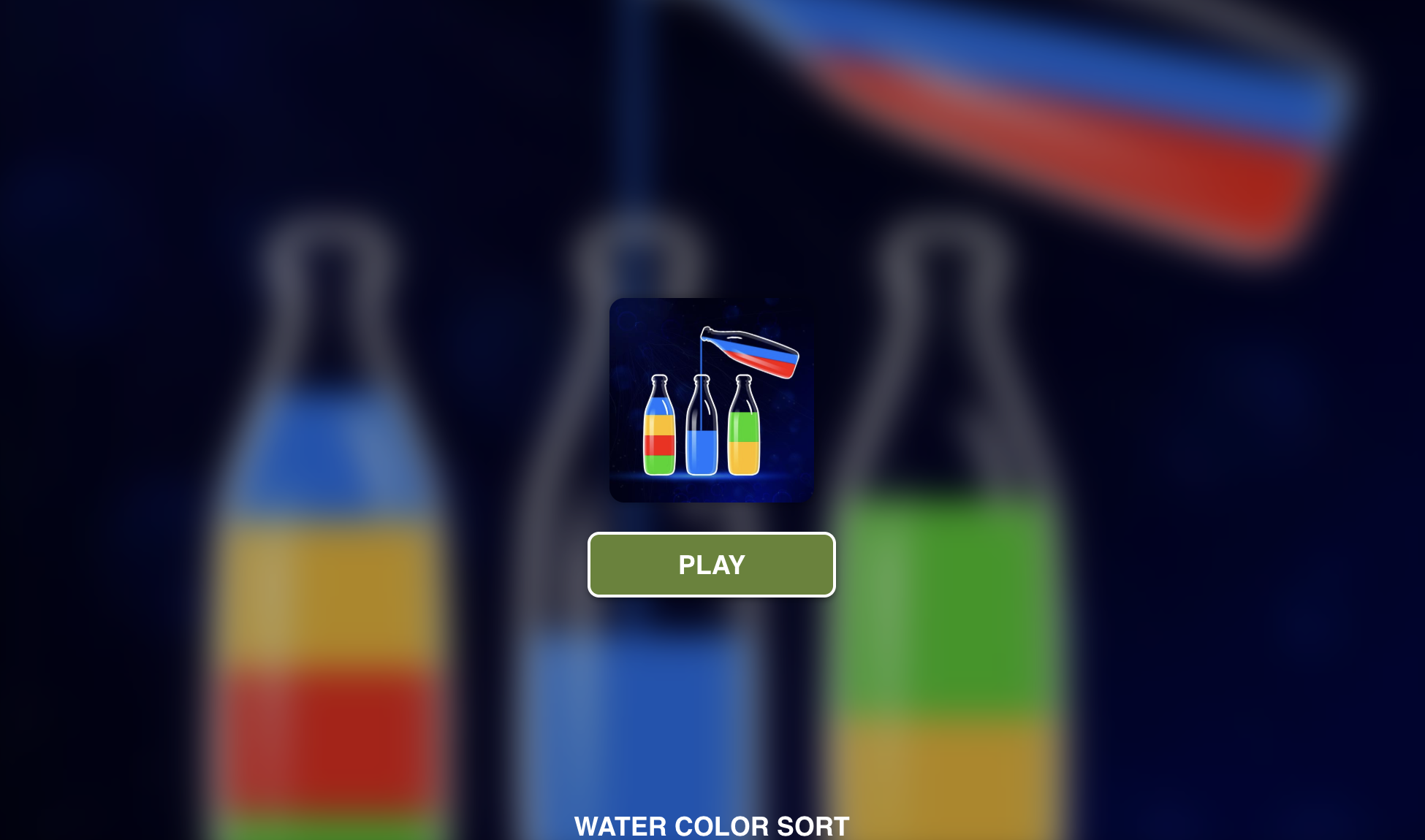 Screenshot of Water Color Sort, a Puzzle browser game — play free online